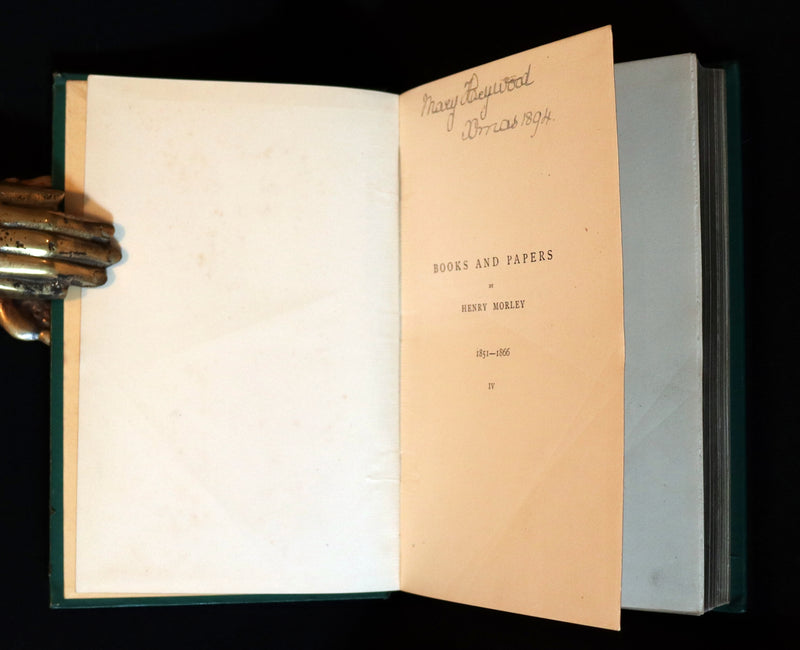 1893 Scarce Victorian Book - Henry Morley's FAIRY TALES illustrated by Charles H. Bennett.