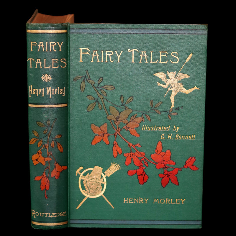 1893 Scarce Victorian Book - Henry Morley's FAIRY TALES illustrated by Charles H. Bennett.
