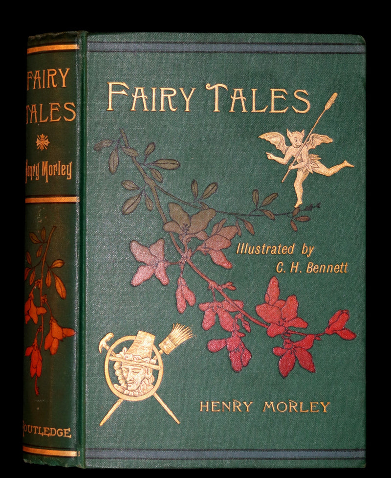 1893 Scarce Victorian Book - Henry Morley's FAIRY TALES illustrated by Charles H. Bennett.