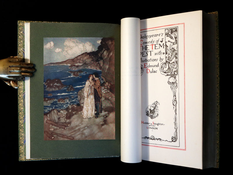 1908 Rare Book bound by Bayntun - THE TEMPEST by Shakespeare illustrated by Edmund DULAC. 1stED.