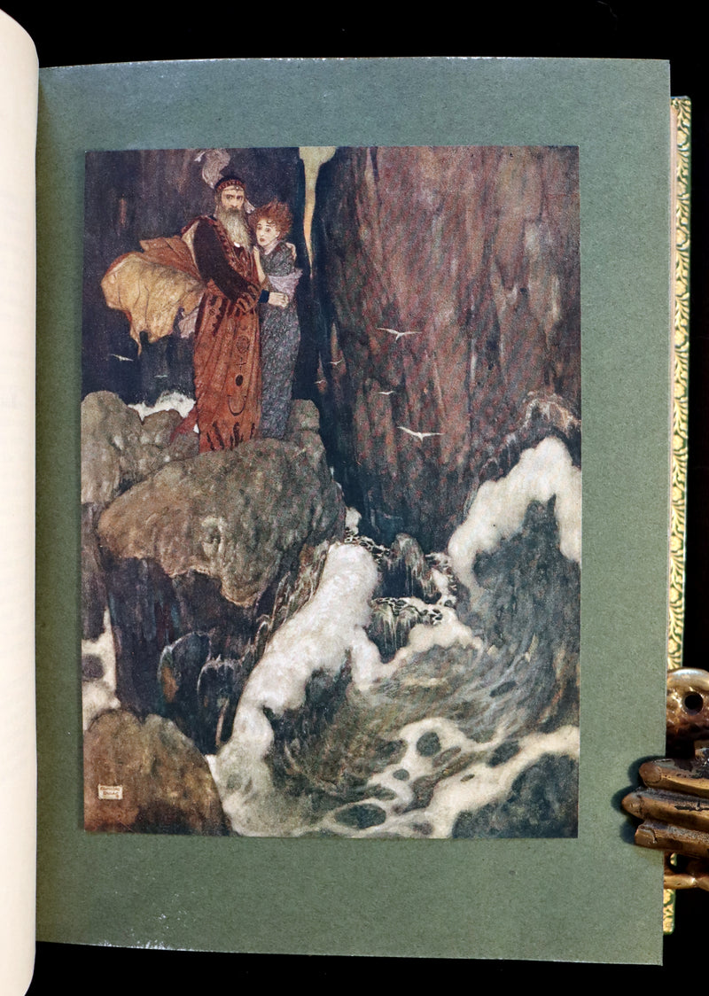 1908 Rare Book bound by Bayntun - THE TEMPEST by Shakespeare illustrated by Edmund DULAC. 1stED.