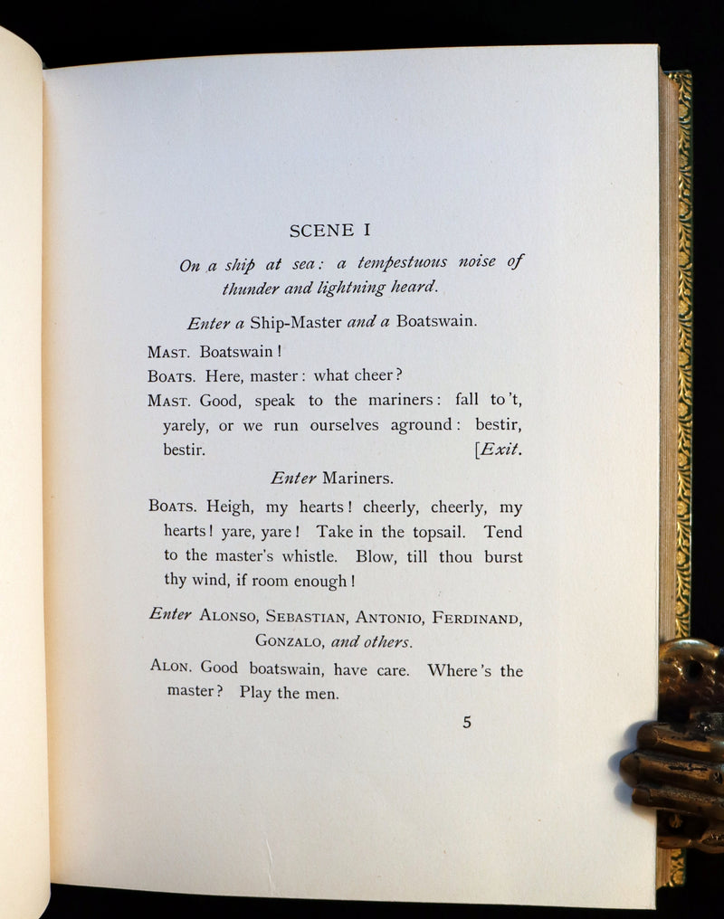 1908 Rare Book bound by Bayntun - THE TEMPEST by Shakespeare illustrated by Edmund DULAC. 1stED.