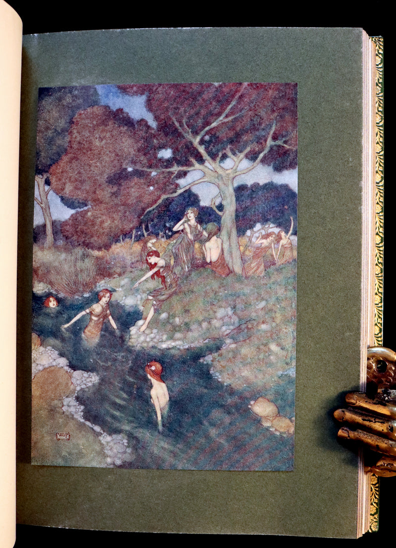 1908 Rare Book bound by Bayntun - THE TEMPEST by Shakespeare illustrated by Edmund DULAC. 1stED.