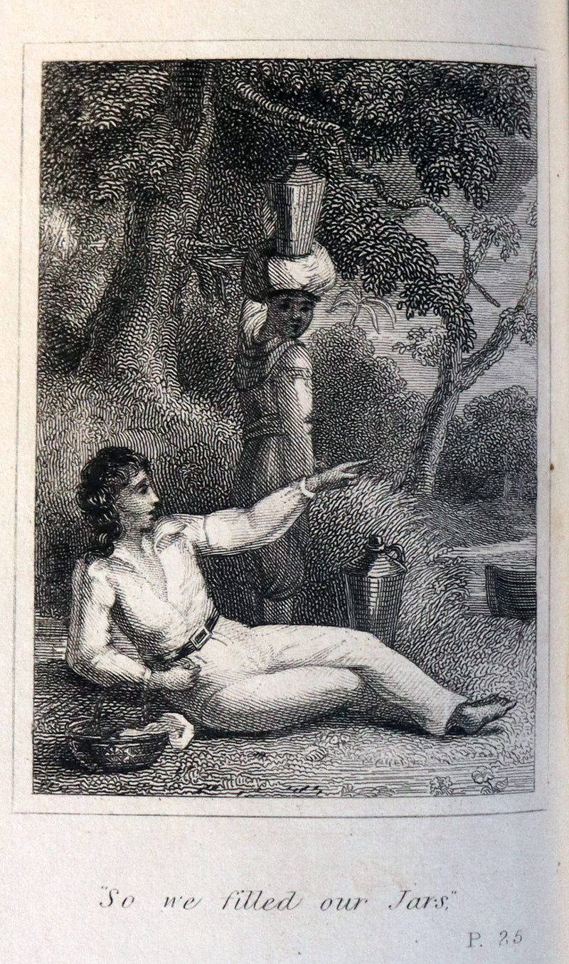 1831 Rare Book bound by Bayntun - THE LIFE & ADVENTURES OF ROBINSON CRUSOE. Illustrated.