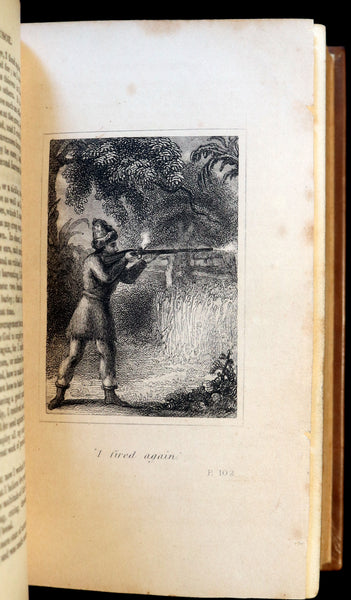1831 Rare Book bound by Bayntun - THE LIFE & ADVENTURES OF ROBINSON CRUSOE. Illustrated.