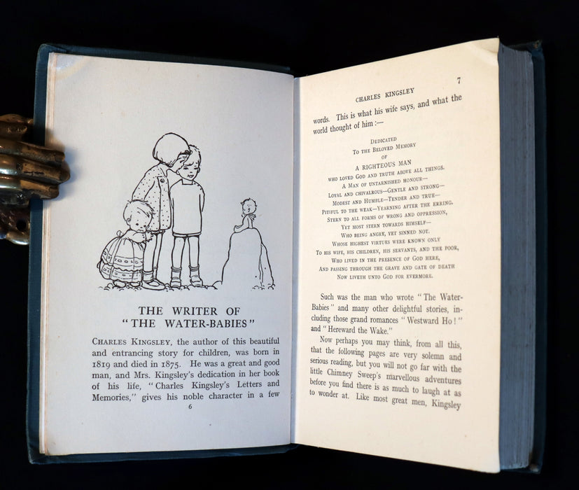 1920 Rare Book - Water-Babies, Fairy Tale for a Land-Baby Illustrated by Mabel Lucie Attwell.