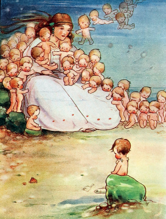 1920 Rare Book - Water-Babies, Fairy Tale for a Land-Baby Illustrated by Mabel Lucie Attwell.