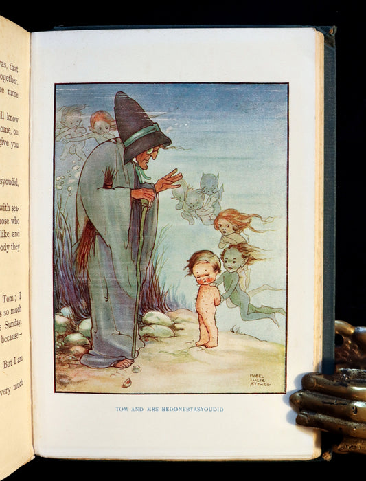 1920 Rare Book - Water-Babies, Fairy Tale for a Land-Baby Illustrated by Mabel Lucie Attwell.