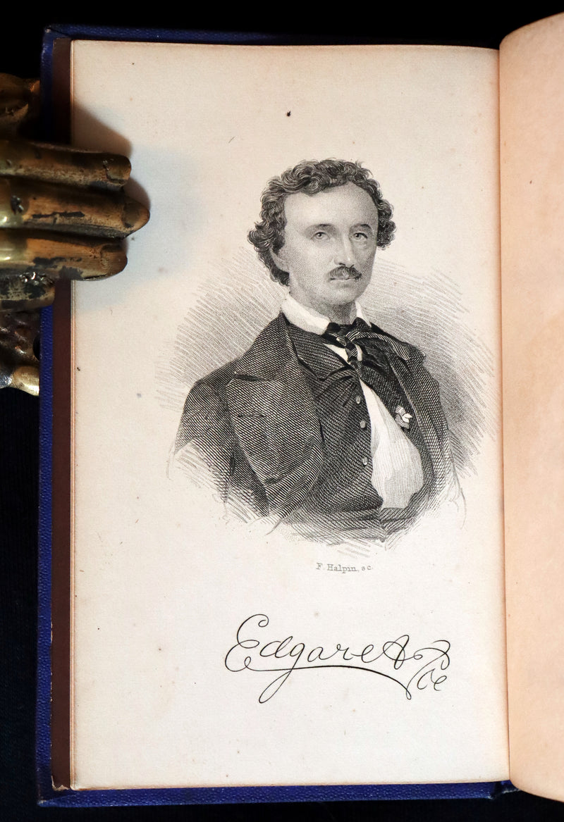 1876 Rare Victorian Book - Poems by Edgar Allan POE (The Raven, Lenore, Ulalume, ...)