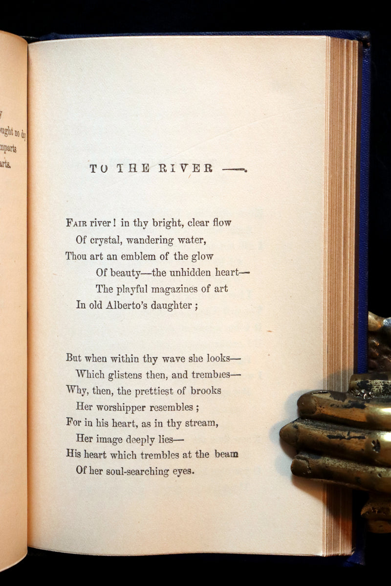 1876 Rare Victorian Book - Poems by Edgar Allan POE (The Raven, Lenore, Ulalume, ...)