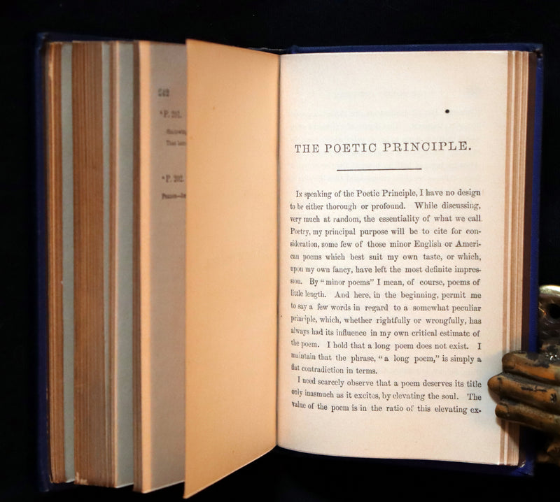 1876 Rare Victorian Book - Poems by Edgar Allan POE (The Raven, Lenore, Ulalume, ...)