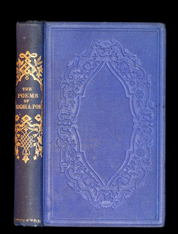1876 Rare Victorian Book - Poems by Edgar Allan POE (The Raven, Lenore, Ulalume, ...)