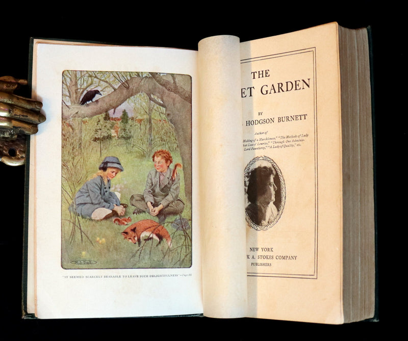1911 Rare First Edition Book - The Secret Garden by Frances Hodgson Burnett Illustrated by Maria Louise Kirk.