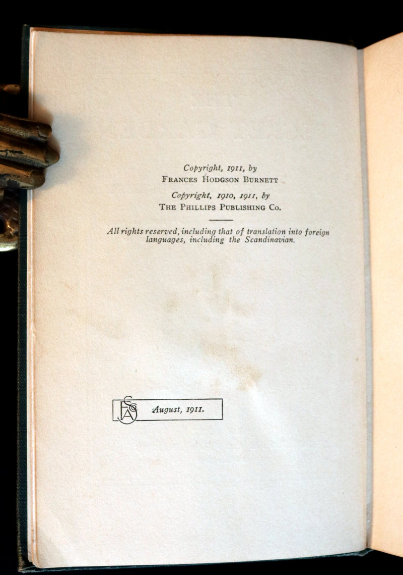 1911 Rare First Edition Book - The Secret Garden by Frances Hodgson Burnett Illustrated by Maria Louise Kirk.