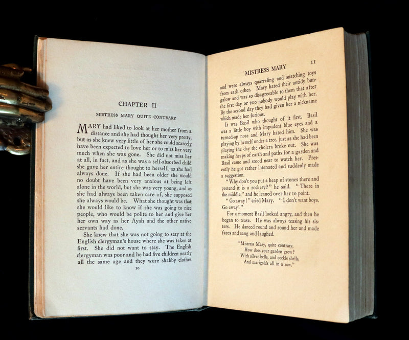 1911 Rare First Edition Book - The Secret Garden by Frances Hodgson Burnett Illustrated by Maria Louise Kirk.