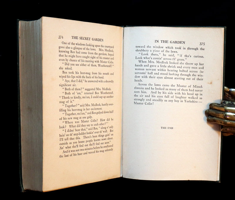 1911 Rare First Edition Book - The Secret Garden by Frances Hodgson Burnett Illustrated by Maria Louise Kirk.