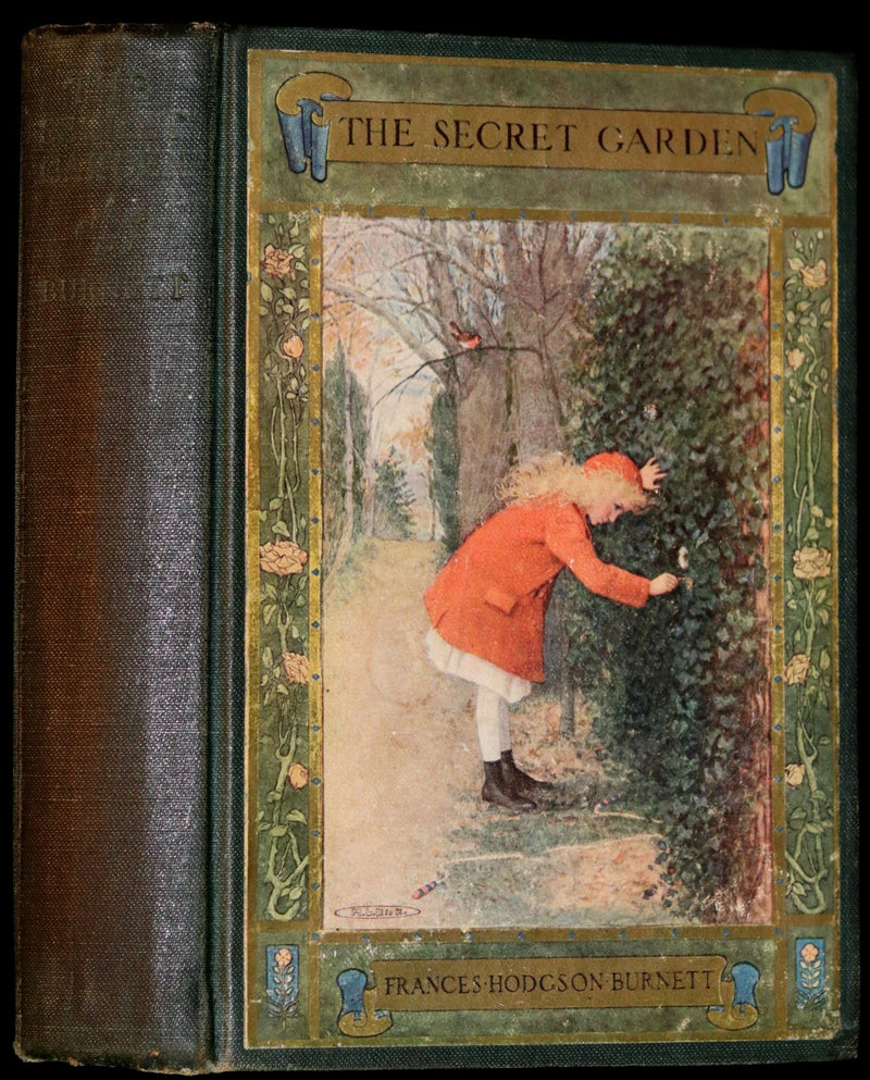 1911 Rare First Edition Book - The Secret Garden by Frances Hodgson Burnett Illustrated by Maria Louise Kirk.