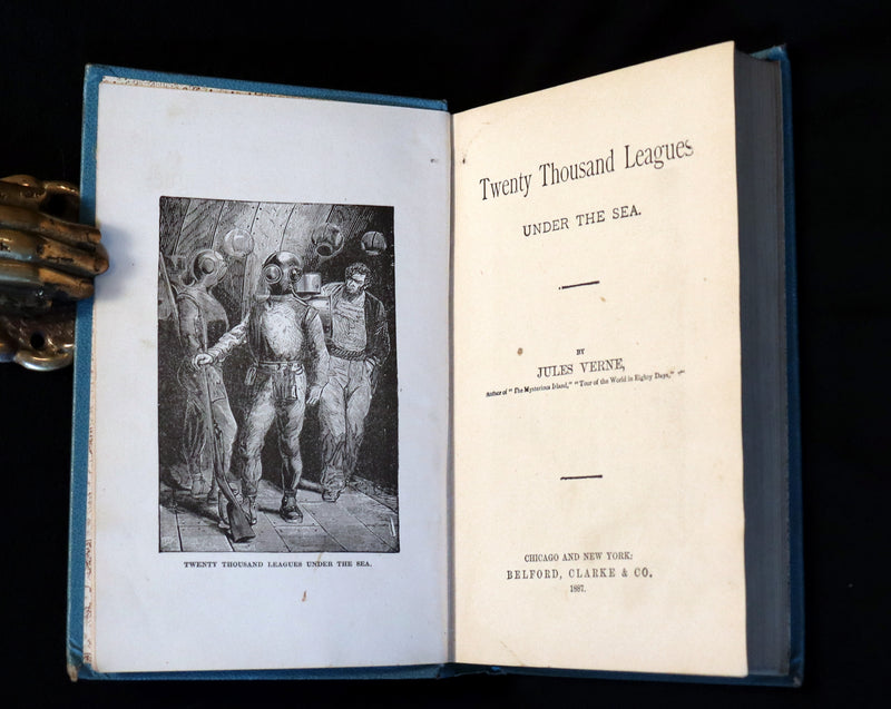 1887 Scarce Edition - Twenty Thousand Leagues Under the Sea by Jules Verne.