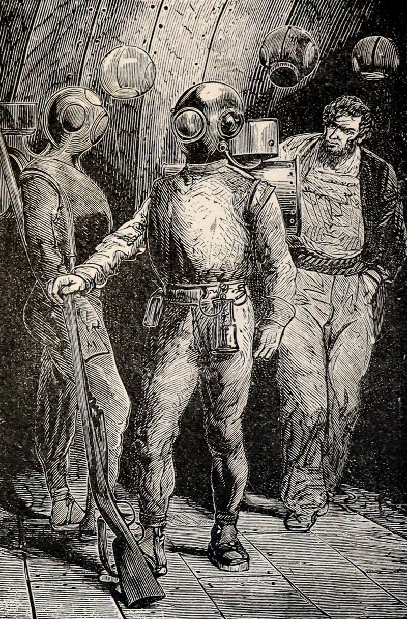 1887 Scarce Edition - Twenty Thousand Leagues Under the Sea by Jules Verne.