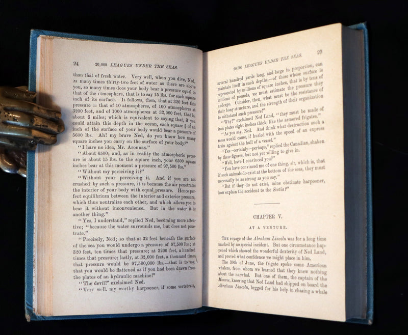 1887 Scarce Edition - Twenty Thousand Leagues Under the Sea by Jules Verne.