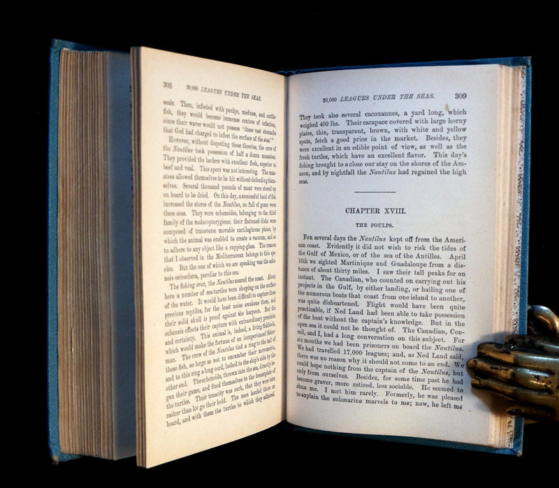 1887 Scarce Edition - Twenty Thousand Leagues Under the Sea by Jules Verne.