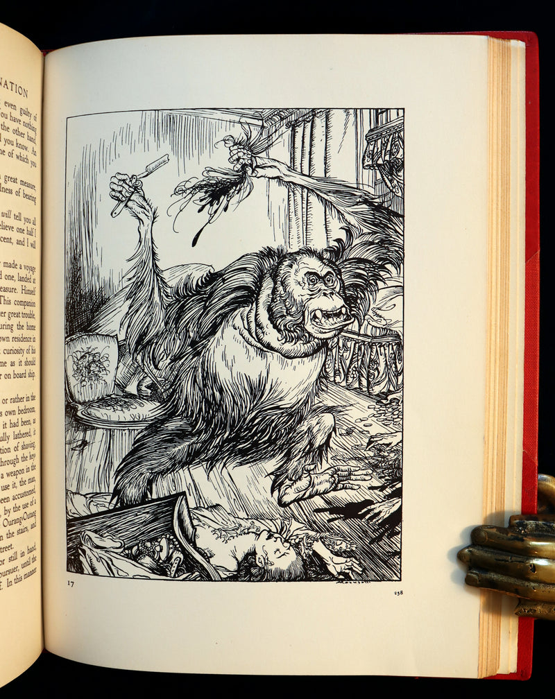 1935 Rare 1stED bound by Sangorski & Sutcliffe - Edgar Allan Poe TALES OF MYSTERY AND IMAGINATION illustrated by Arthur RACKHAM.