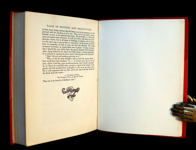 1935 Rare 1stED bound by Sangorski & Sutcliffe - Edgar Allan Poe TALES OF MYSTERY AND IMAGINATION illustrated by Arthur RACKHAM.