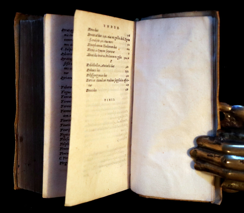 1554 Rare Latin Vellum Book - Polybius - Roman Republic's Histories - Megalopolitani Historiarum.