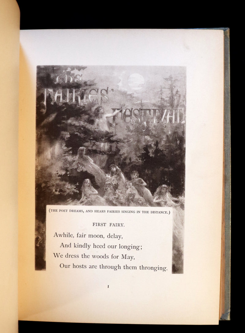 1895 Scarce Victorian Book - THE FAIRIES' FESTIVAL by John Witt Randall illustrated by Francis Gilbert Attwood.