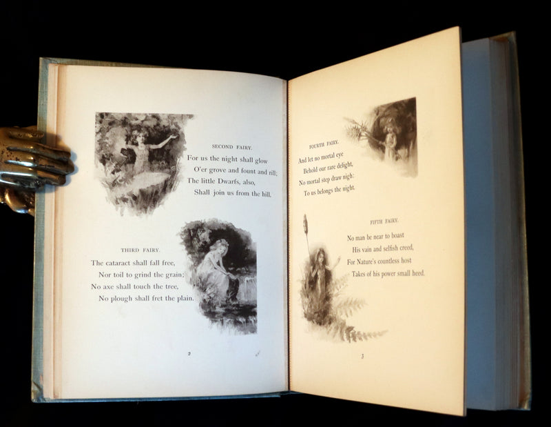 1895 Scarce Victorian Book - THE FAIRIES' FESTIVAL by John Witt Randall illustrated by Francis Gilbert Attwood.