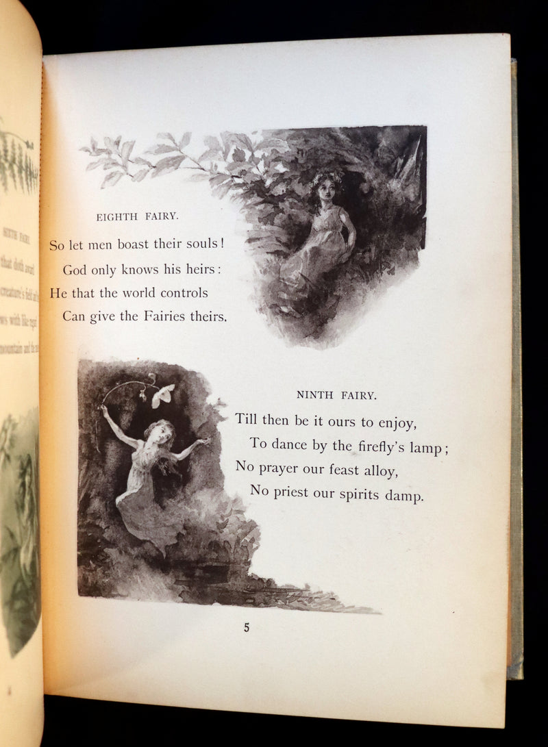 1895 Scarce Victorian Book - THE FAIRIES' FESTIVAL by John Witt Randall illustrated by Francis Gilbert Attwood.
