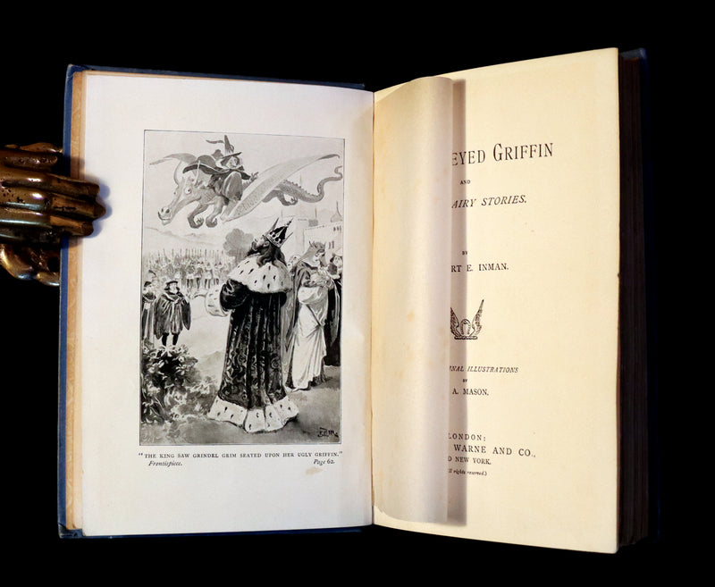 1897 Scarce 1stED Book - The One-Eyed Griffin and other Fairy Stories by Herbert Escott Inman. Illustrated.