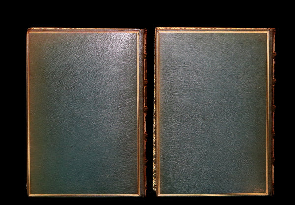 1868-1872 Fine Bayntun-Riviere Binding Book set - Alice's Adventures in Wonderland (WITH) 1stED Through the Looking-Glass and What Alice Found There.