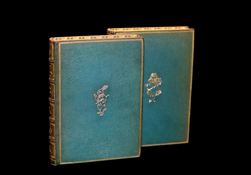 1868-1872 Fine Bayntun-Riviere Binding Book set - Alice's Adventures in Wonderland (WITH) 1stED Through the Looking-Glass and What Alice Found There.