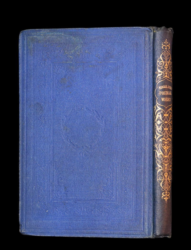 1859 Rare Illustrated Book - The Poetical Works of EDGAR ALLAN POE with A Notice of his Life.