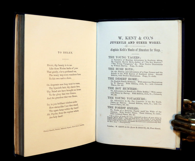 1859 Rare Illustrated Book - The Poetical Works of EDGAR ALLAN POE with A Notice of his Life.