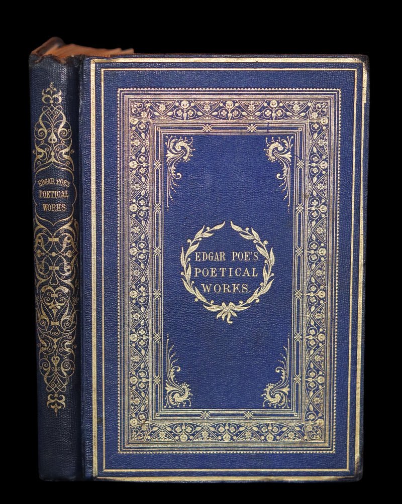 1859 Rare Illustrated Book - The Poetical Works of EDGAR ALLAN POE with A Notice of his Life.