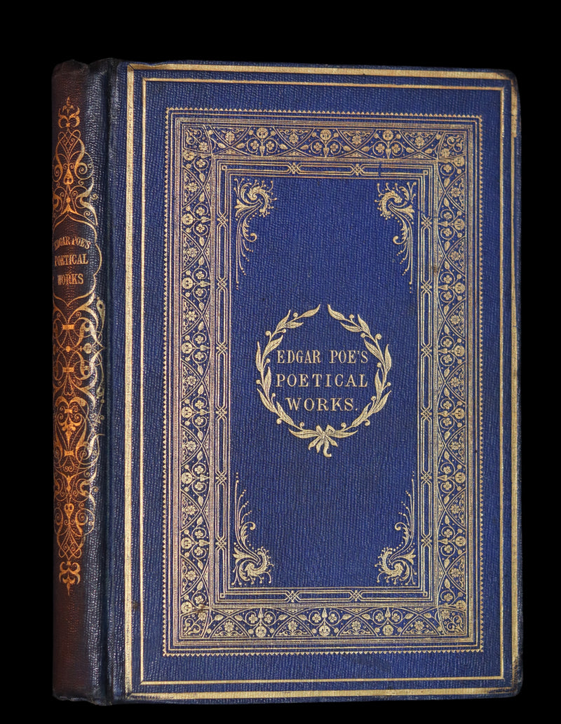 1859 Rare Illustrated Book - The Poetical Works of EDGAR ALLAN POE with A Notice of his Life.