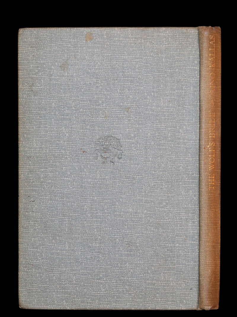 1930 Rare First Edition on Werewolves - (Sudenmorsian ) THE WOLF'S BRIDE: A TALE FROM ESTONIA by Aino Kallas.