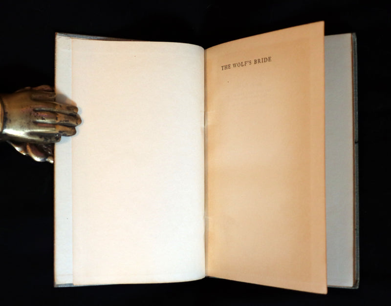 1930 Rare First Edition on Werewolves - (Sudenmorsian ) THE WOLF'S BRIDE: A TALE FROM ESTONIA by Aino Kallas.