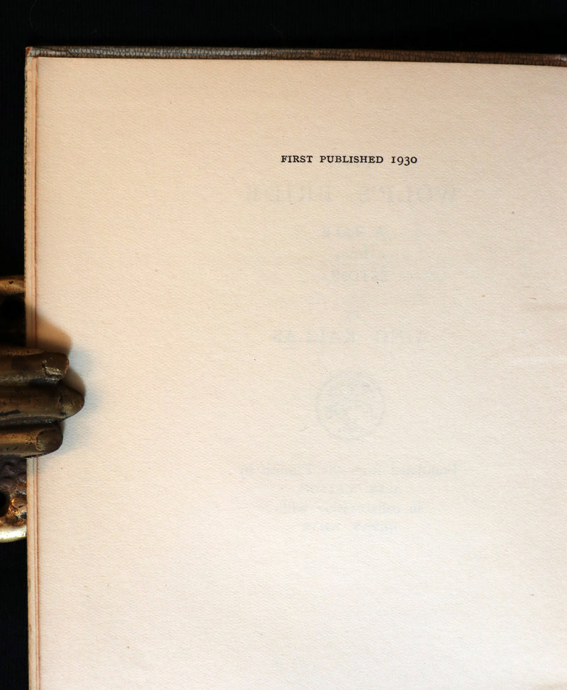 1930 Rare First Edition on Werewolves - (Sudenmorsian ) THE WOLF'S BRIDE: A TALE FROM ESTONIA by Aino Kallas.