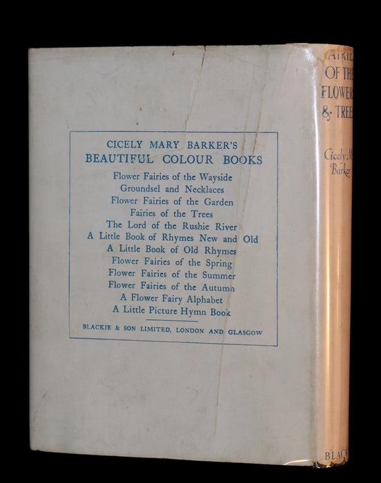 1950 Rare Cicely Mary Barker Book - FAIRIES OF THE FLOWERS AND TREES. First Edition.