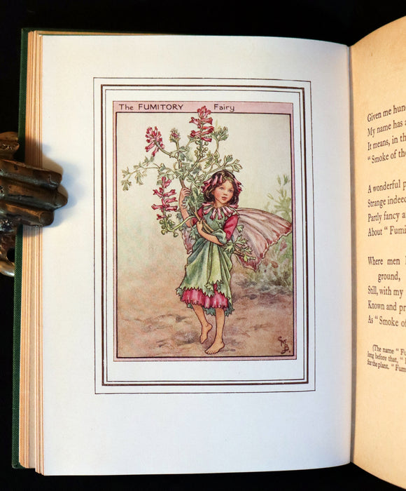 1950 Rare Cicely Mary Barker Book - FAIRIES OF THE FLOWERS AND TREES. First Edition.