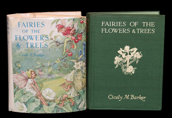 1950 Rare Cicely Mary Barker Book - FAIRIES OF THE FLOWERS AND TREES. First Edition.