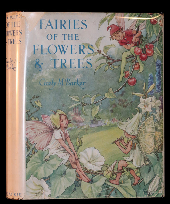 1950 Rare Cicely Mary Barker Book - FAIRIES OF THE FLOWERS AND TREES. First Edition.