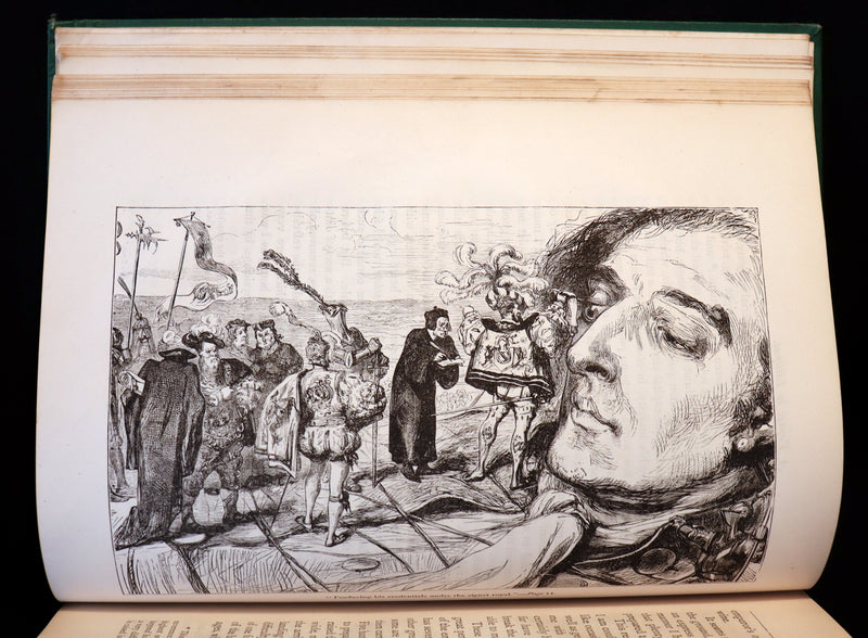 1884 Rare Victorian Book - GULLIVER's Travels Into Several Remote Nations of the World illustrated by Thomas Morten.