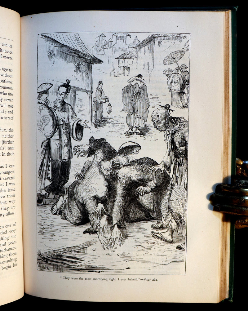 1884 Rare Victorian Book - GULLIVER's Travels Into Several Remote Nations of the World illustrated by Thomas Morten.