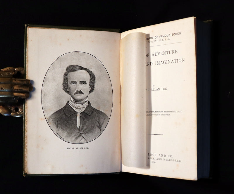 1890 Rare Book - Edgar Allan POE Tales of Adventure Mystery and Imagination.