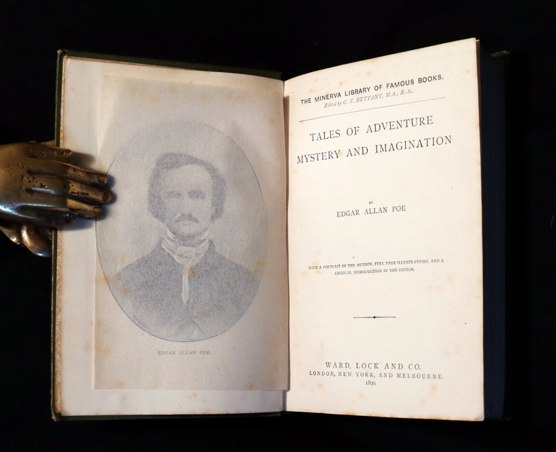 1890 Rare Book - Edgar Allan POE Tales of Adventure Mystery and Imagination.
