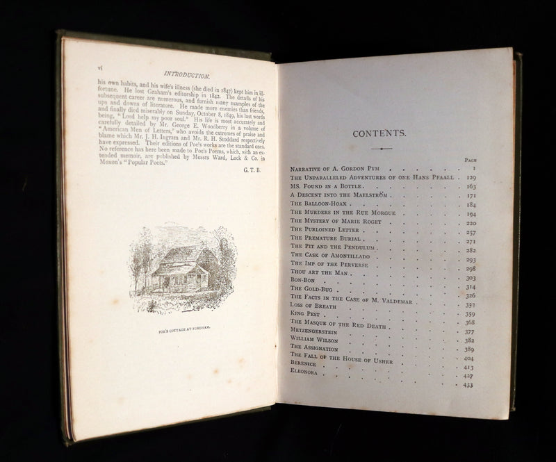 1890 Rare Book - Edgar Allan POE Tales of Adventure Mystery and Imagination.